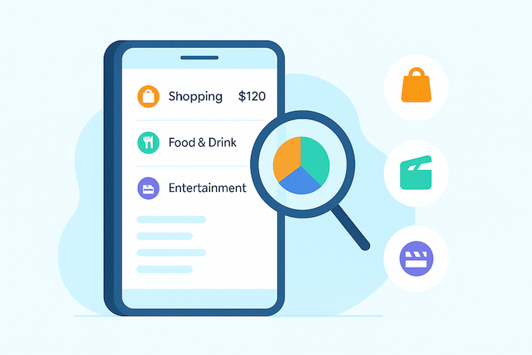Categorised spending overview